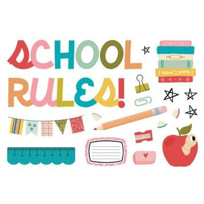 Simple Stories Page Pieces - Book Fair