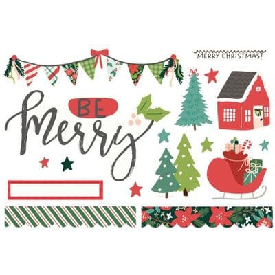 Simple Stories Page Pieces - Santa's Village