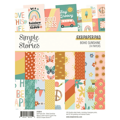 Simple Stories Paper Pad 6x8 - Boho Sunshine
