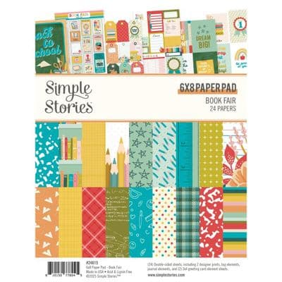 Simple Stories Paper Pad 6x8 - Book Fair