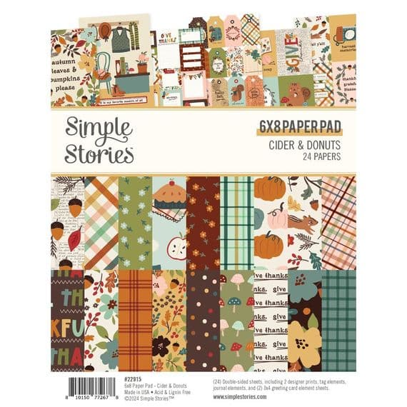 Simple Stories Paper Pad 6x8 - Cider & Donuts