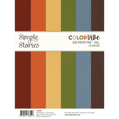 Simple Stories Paper Pad 6x8 - Color Vibe Fall