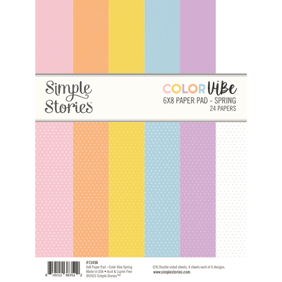 Simple Stories Paper Pad 6x8 - Color Vibe Spring