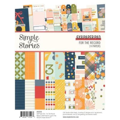 Simple Stories Paper Pad 6x8 - For The Record