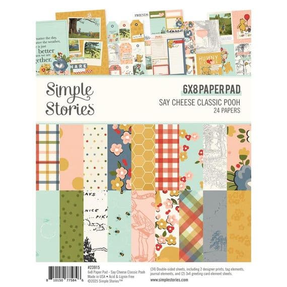 Simple Stories Paper Pad 6x8 - Say Cheese Classic Pooh