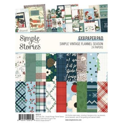 Simple Stories Paper Pad 6x8 - Simple Vintage Flannel Season