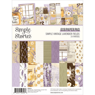 Simple Stories Paper Pad 6x8 - Simple Vintage Lavender Fields