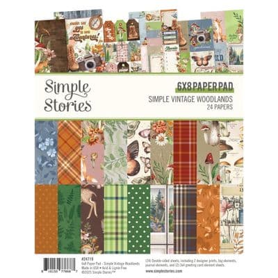 Simple Stories Paper Pad 6x8 - Simple Vintage Woodlands