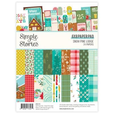 Simple Stories Paper Pad 6x8 - Snow Pine Lodge