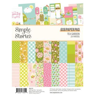 Simple Stories Paper Pad 6x8 - Tea Garden