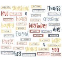 Simple Stories Sentiment Bits - Simple Vintage Linen Market