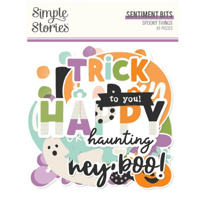 Simple Stories Sentiment Bits - Spooky Things