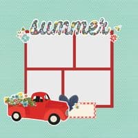 Simple Stories Simple Pages Page Template - Design 11 - 3x4 and 3x3