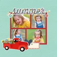 Simple Stories Simple Pages Page Template - Design 11 - 3x4 and 3x3