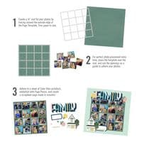 Simple Stories Simple Pages Page Template - Design 7 - 2x2