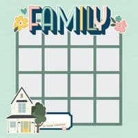 Simple Stories Simple Pages Page Template - Design 7 - 2x2