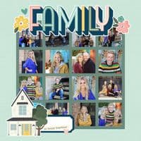 Simple Stories Simple Pages Page Template - Design 7 - 2x2
