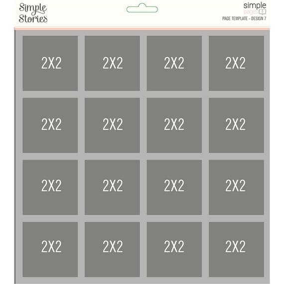 Simple Stories Simple Pages Page Template - Design 7 - 2x2