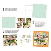 Simple Stories Simple Pages Page Template - Design 9 - 4x6 and 4x4