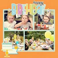 Simple Stories Simple Pages Page Template - Design 9 - 4x6 and 4x4