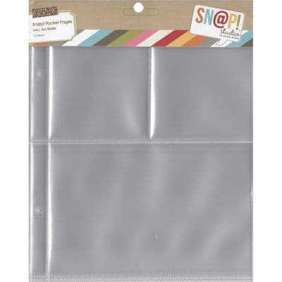 Simple Stories Sn@p! Pocket Pages for Binders - 3x4/4x6 Refills