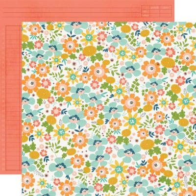 Simple Stories - Summer Snapshots - Happy Days 12x12 Paper