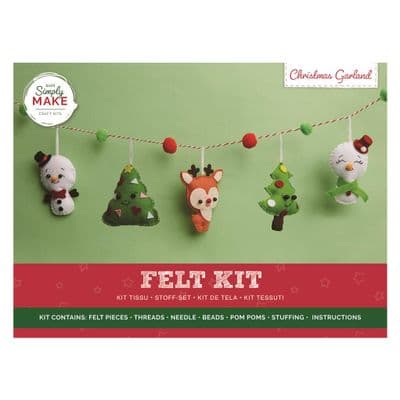 Simply Make Felt Garland Kit - Christmas