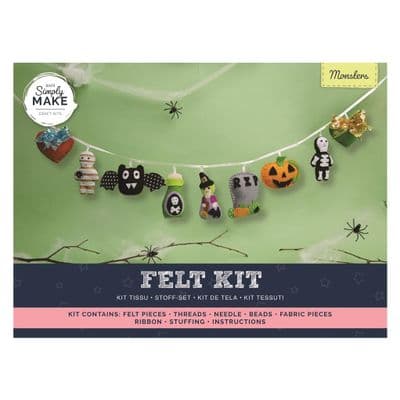 Simply Make Felt Garland Kit - Monsters