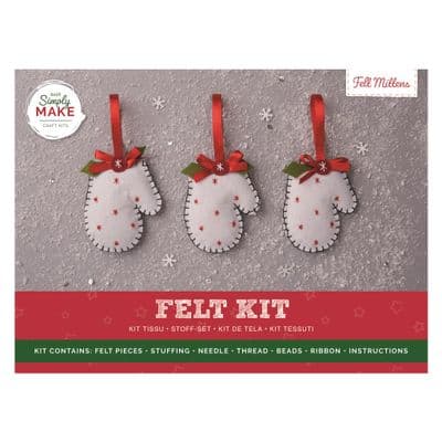 Simply Make Felt Kit - Mittens