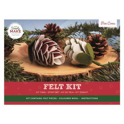 Simply Make Felt Kit - Pine Cones