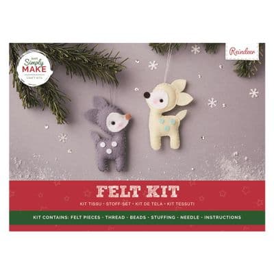 Simply Make Felt Kit - Reindeer (2 Pack)