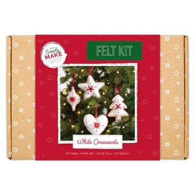 Simply Make Felt xKit - White Ornaments