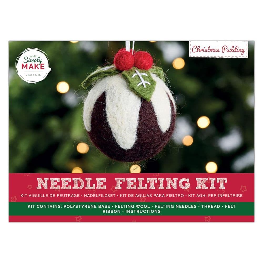 Simply Make Needle Felting Kit Xmas Pud