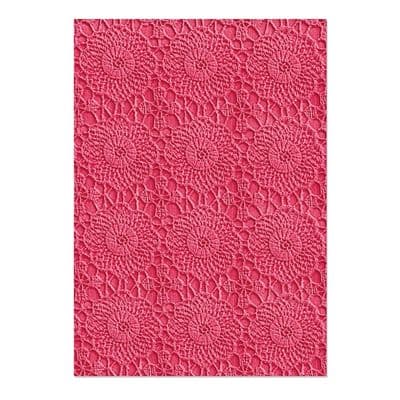 Sizzix 3-D Textured Impressions Embossing Folder - Crochet Mandala Eileen Hull