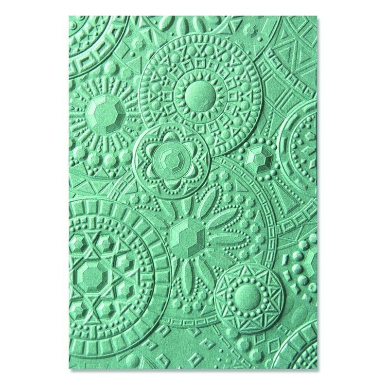 Sizzix 3-D Textured Impressions Embossing Folder - Mosaic Gems