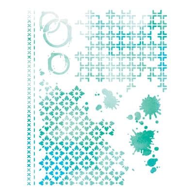 Sizzix A4 Stencil - Artful Layers by 49 & Market