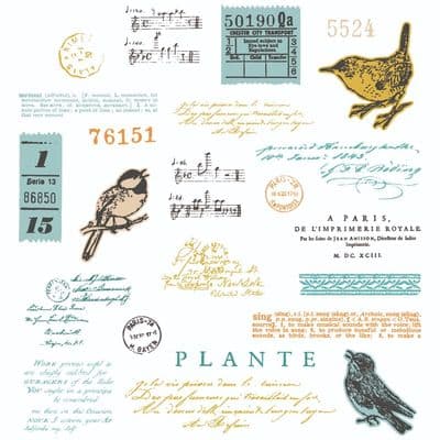 Sizzix - A5 Clear Stamp Set w. Framelits Die - Bird Song by 49 and Market