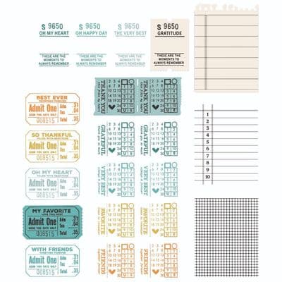 Sizzix - A5 Clear Stamp Set W Framelits Die - Painted Pencil Botanical By 49 And Market 70359 P