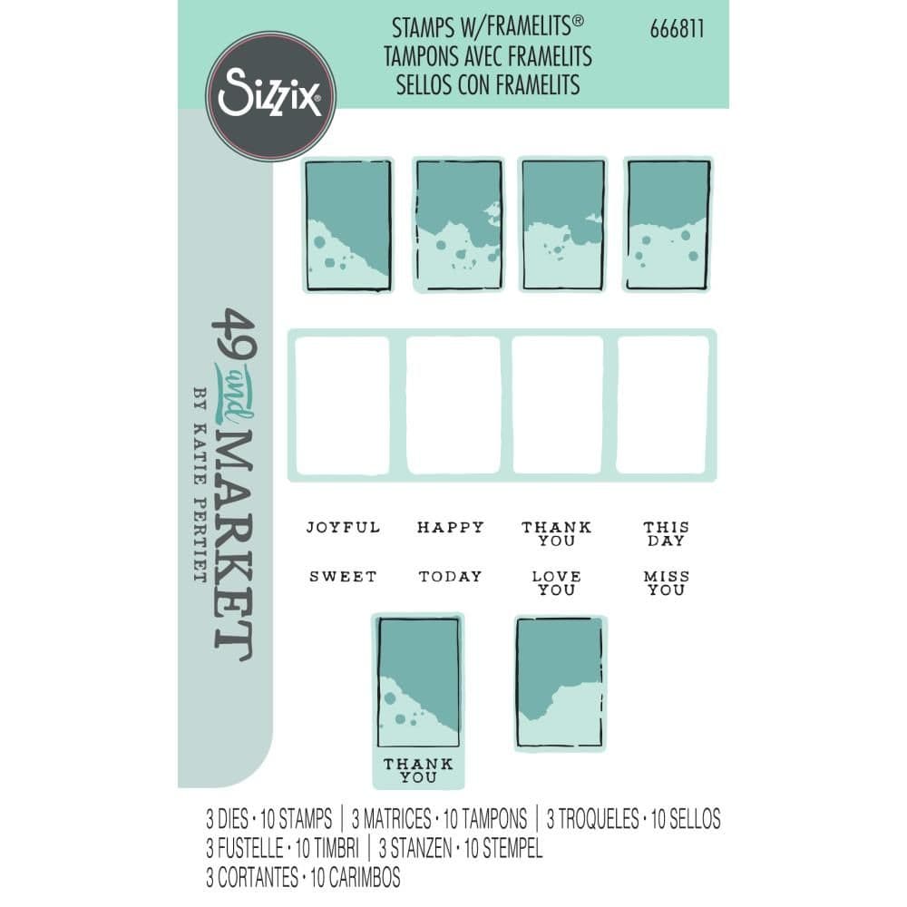 Sizzix Clear Stamps Set 16PK – Beach Blankets & Brellas, 666655 By Cat