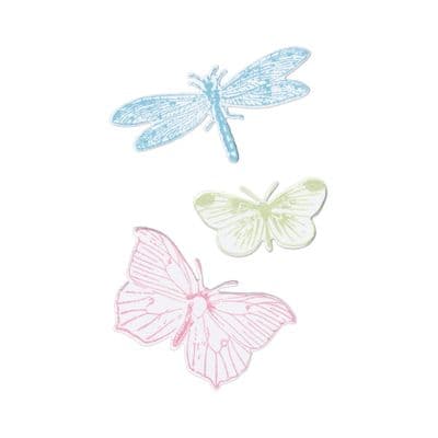 Sizzix - Framelits Die Set with Stamps - Engraved Wings by 49 and Market