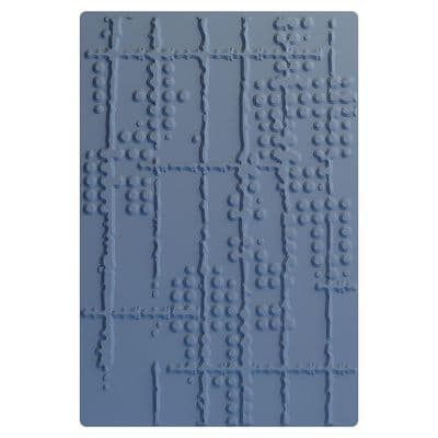 Sizzix Textured Impressions Multi Level Embossing Folder - Dot Matrix by Seth Apter