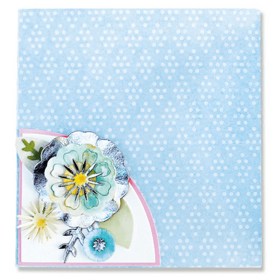 Sizzix - Thinlits Die Set 12pk - Folio Page, Pocket & Flowers