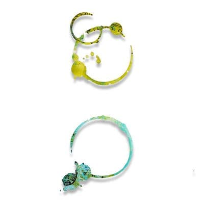 Sizzix - Thinlits Die Set 2pk - Coffee Marks - 662671