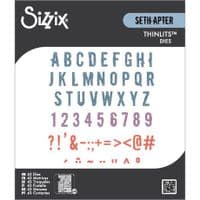 Sizzix Thinlits Die Set 43pk - Typography by Seth Apter
