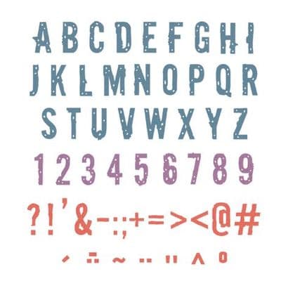 Sizzix Thinlits Die Set 43pk - Typography by Seth Apter