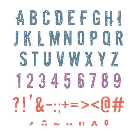 Sizzix Thinlits Die Set 43pk - Typography by Seth Apter