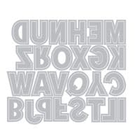 Sizzix - Thinlits Die Set 52pk - This Or That Alphabet 2 inch by 49 and Market