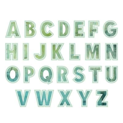 Sizzix - Thinlits Die Set 52pk - This Or That Alphabet 2 inch by 49 and Market