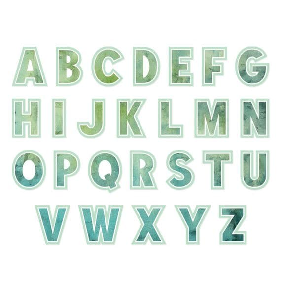 Sizzix - Thinlits Die Set 52pk - This Or That Alphabet 2 inch by 49 and Market
