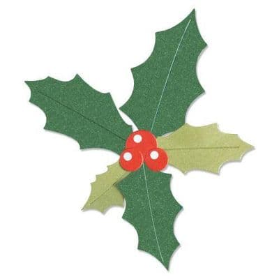 Sizzix - Thinlits Die Set 6pk - Holly Leaves